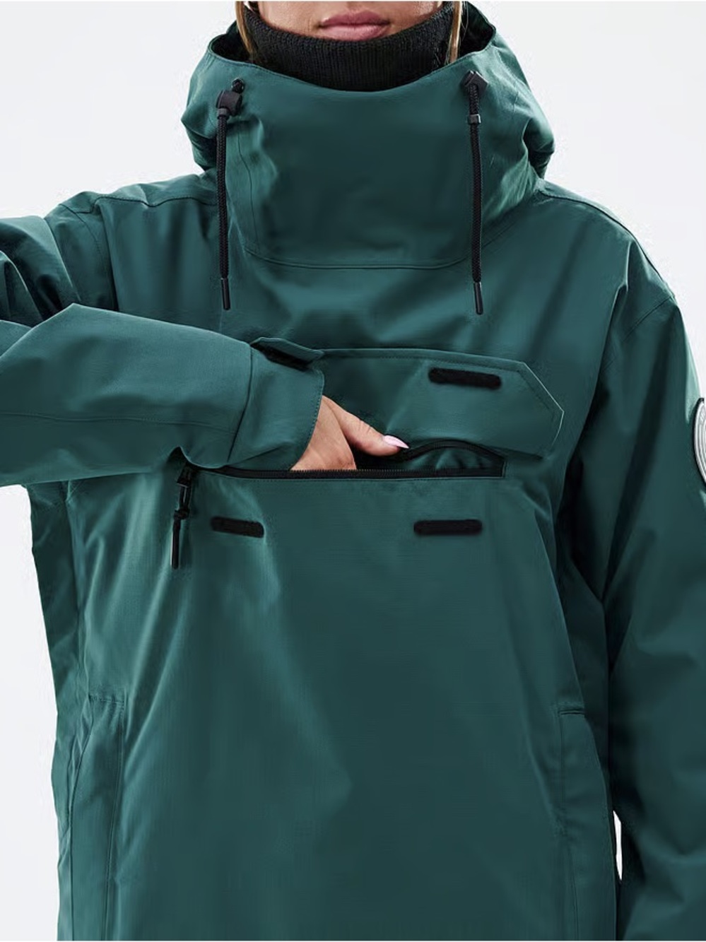 DOPE Women's Bottle Green Ski Anorak Jacket - Picture 5 of 8
